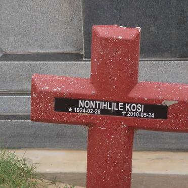 KOSI Nontihlile 1924-2010