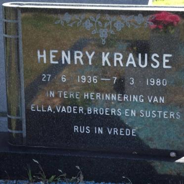 KRAUSE Henry 1936-1980