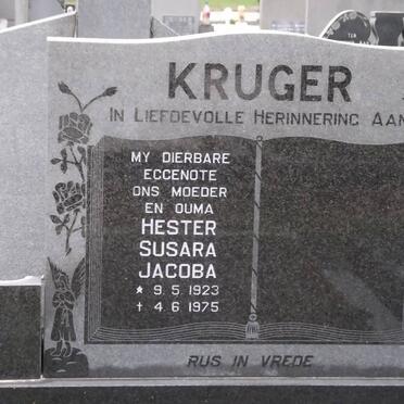 KRUGER Hester Susara Jacoba 1923-1975