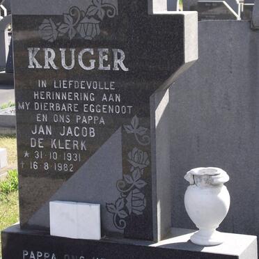 KRUGER Jan Jacob De Klerk 1931-1982