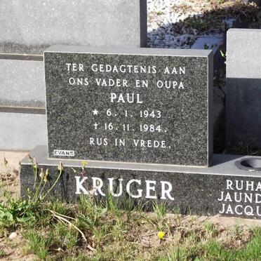 KRUGER S.J. Paul 1943-1984