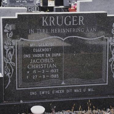 KRUGER Jacobus Christian 1937-1985