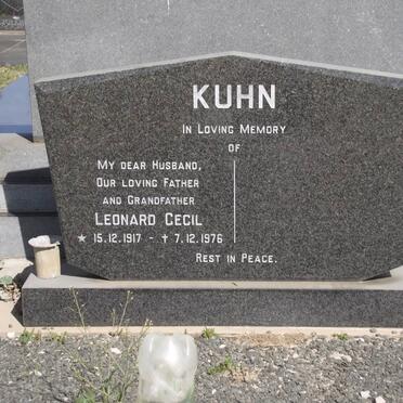 KUHN Leonard Cecil 1917-1976