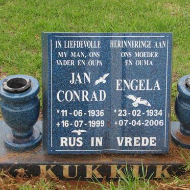 KUKKUK Jan Conrad 1936-1999 &amp; Engela 1934-2006