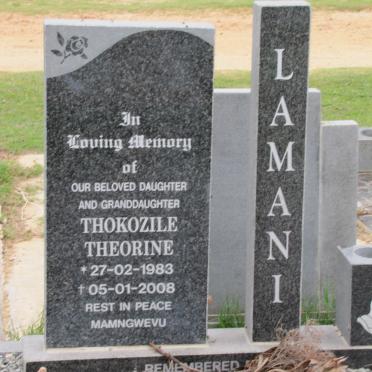 LAMANI Thokozile Theorine 1983-2008