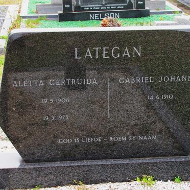 LATEGAN Aletta Gertruida 1906-1972 &amp; Gabriel Johannes 1910-