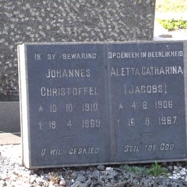LANDMAN Johannes Christoffel 1910-1969 &amp; Aletta Catharina JACOBS 1906-1967
