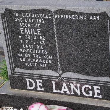 LANGE Emile, de 1982-1982