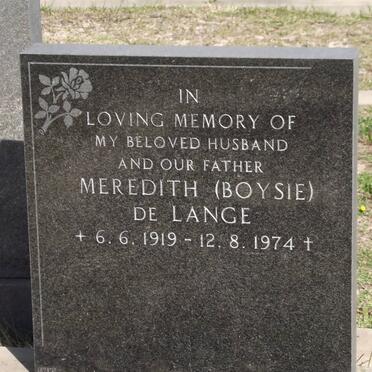 LANGE Meredith, de 1919-1974