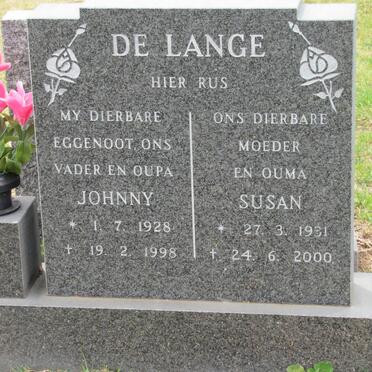 LANGE Johnny, de 1928-1998 &amp; Susan 1931-2000
