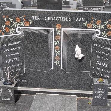 LANGE Dries, de 1928-1983 &amp; Hettie 1938-1997 