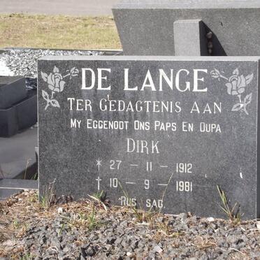 LANGE Dirk, de 1912-1981