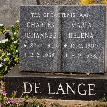 LANGE Charles Johannes, de 1905-1968 &amp; Maria Helena 1909-1978