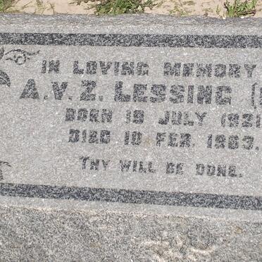 LESSING A.V.Z. 1921-1963