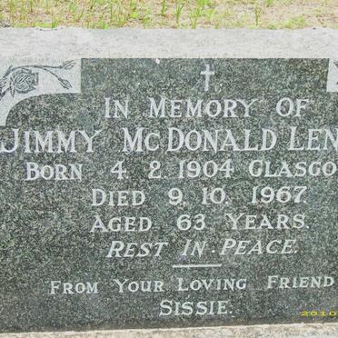 LENNON Jimmy Mc Donald 1904-1967