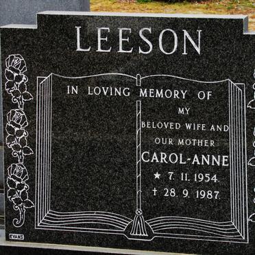 LEESON Carol-Anne 1954-1987