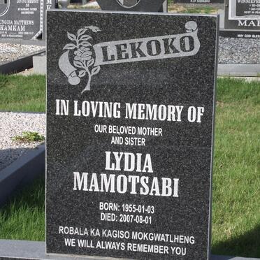 LEKOKO Lydia Mamotsabi 1955-2007