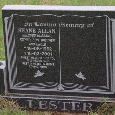 LESTER Shane Allan 1962-2001
