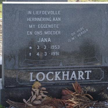 LOCKHART Jana 1953-1991