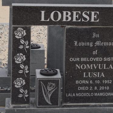 LOBESE Nomvula Lusia 1952-2010