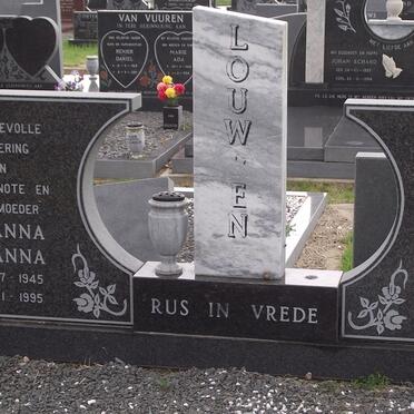 LOUWRENS Susanna Johanna 1945-1995 &amp; Willie Johannes 1947-