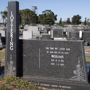 LOTTERING Nicolaas 1915-1980