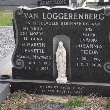 LOGGERENBERG Johannes Gideon, van 1916-2000 &amp; Elizabeth Jeanette HAYWARD 1915-1993