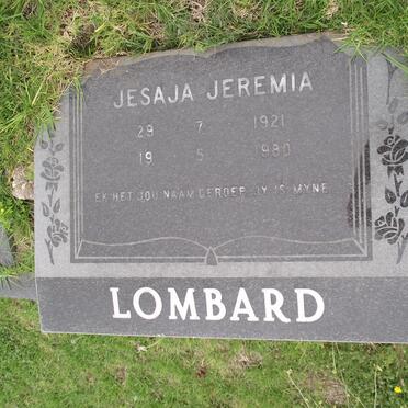 LOMBARD Jesaja Jeremia 1921-1980