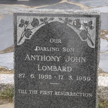 LOMBARD Anthony John 1952-1959