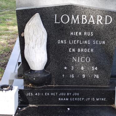 LOMBARD Nico 1954-1976