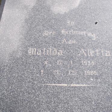 LOOTS Matilda Aletta 1935-1985