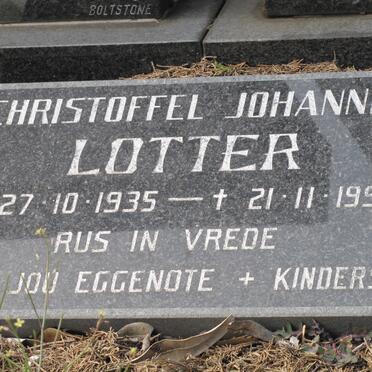 LOTTER Christoffel Johannes 1935-1997