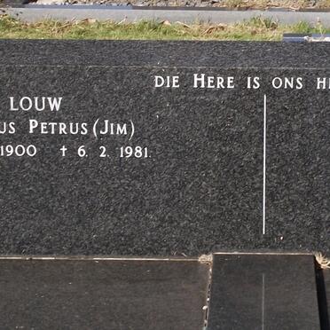 LOUW Jacobus Petrus 1900-1981 &amp; Martha Jacoba MULLER 1903-1981