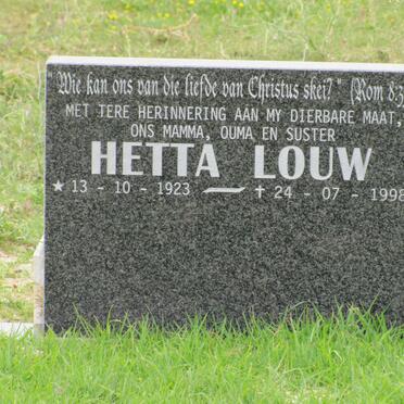 LOUW Hetta 1923-1998