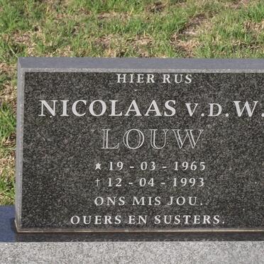 LOUW Nicolaas V.D.W. 1965-1993