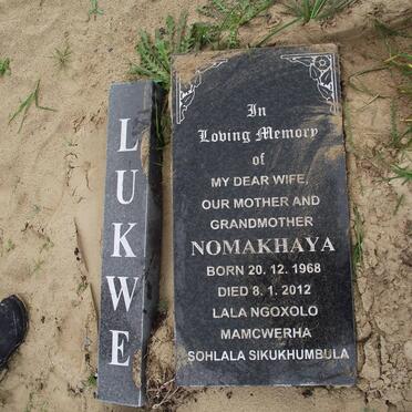 LUKWE Nomakhaya 1968-2012