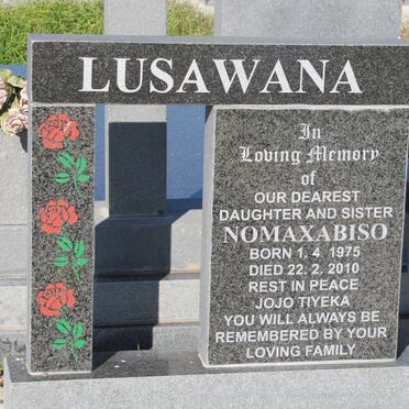 LUSAWANA Nomaxabiso 1975-2010