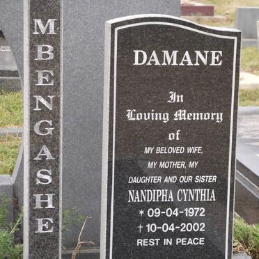 MBENGASHE Nandipha Cynthia 1972-2002