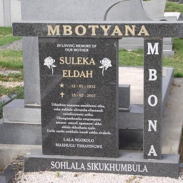MBOTYANA Suleka Eldah 1932-2007