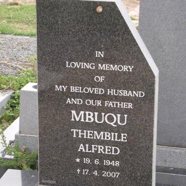 MBUQU Thembile Alfred 1948-2007
