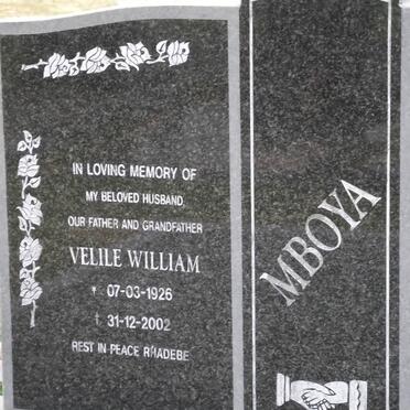 MBOYA Velile William 1926-2002