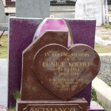 MCIMANGO Eunice Koliwe 1964-1999