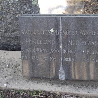 McCLELAND Walter Joseph 1890-1957 &amp; Moyra Winnifred 1903-1969