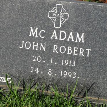 MC ADAM John Robert 1913-1993