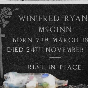 McGINN Winifred Ryans 1882-1970