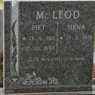 MC LEOD Piet 1911-1987 &amp; Hena 1918-