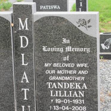 MDLATU Tandeka Lillian 1931-2008