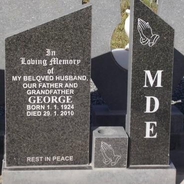 MDE George 1924-2010