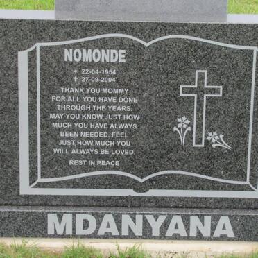 MDANYANA Nomonde 1954-2004