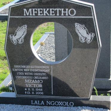 MFEKETHO Mzamo Victor 1948-2006